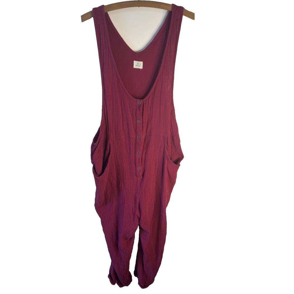 Relaxed Pink Sleeveless Romper